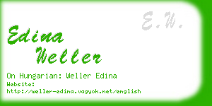 edina weller business card